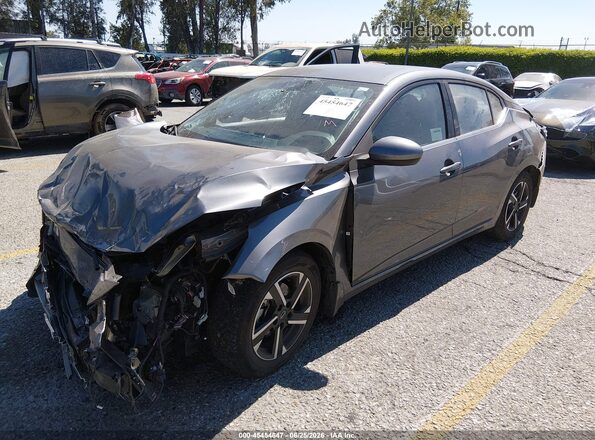 3N1AB8CV8SY250103 2025 NISSAN SENTRA Gray წინა მარცხენა ხედი სამი მეოთხედიდან