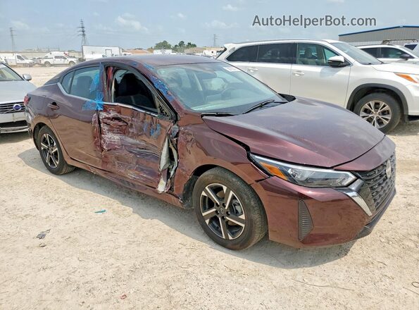 3N1AB8CV8SY289659 2025 NISSAN SENTRA Maroon Передня права чверть