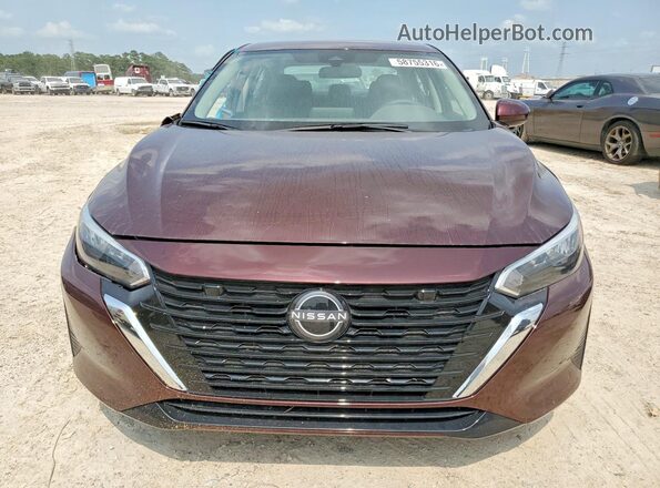 3N1AB8CV8SY289659 2025 NISSAN SENTRA Maroon Вид спереду
