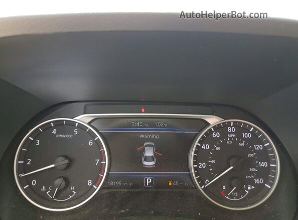 3N1AB8CV8SY289659 2025 NISSAN SENTRA Maroon Вид щитка приладів