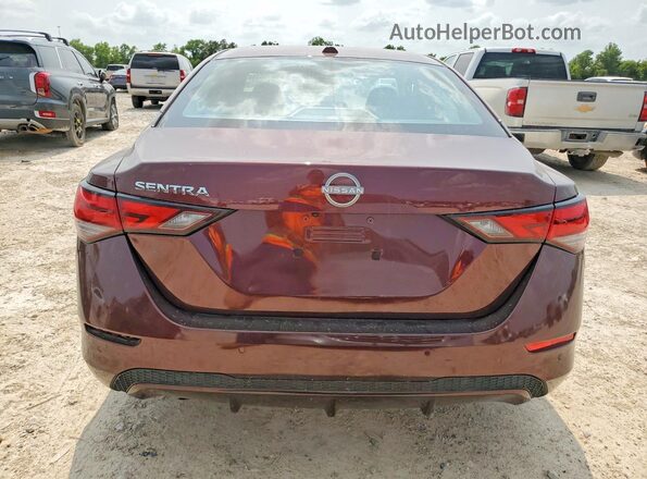 3N1AB8CV8SY289659 2025 NISSAN SENTRA Maroon Вид ззаду