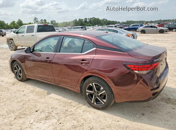 3N1AB8CV8SY289659 2025 NISSAN SENTRA Maroon Задня ліва чверть