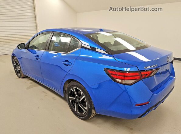 3N1AB8CV8SY293713 2025 NISSAN SENTRA Blue Trasero izquierdo