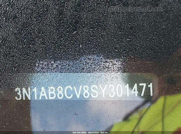 3N1AB8CV8SY301471 2025 NISSAN SENTRA White Widok komory silnika