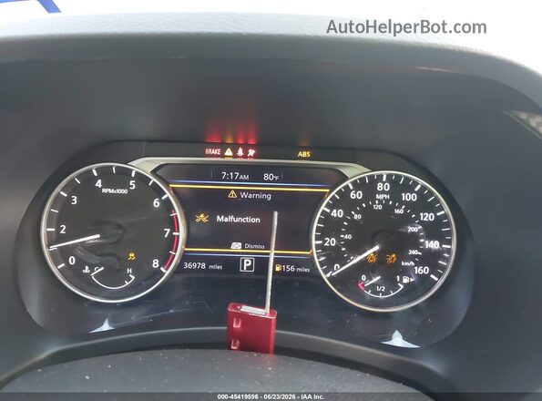 3N1AB8CV8SY301471 2025 NISSAN SENTRA White Widok tylnych siedzeń
