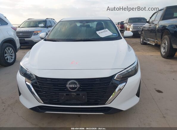 3N1AB8CV8SY301471 2025 NISSAN SENTRA White Widok wnętrza z tyłu