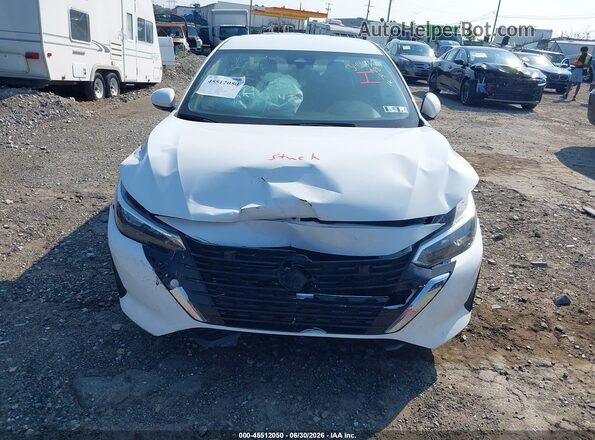 3N1AB8CV8SY375991 2025 NISSAN SENTRA White Widok z przodu