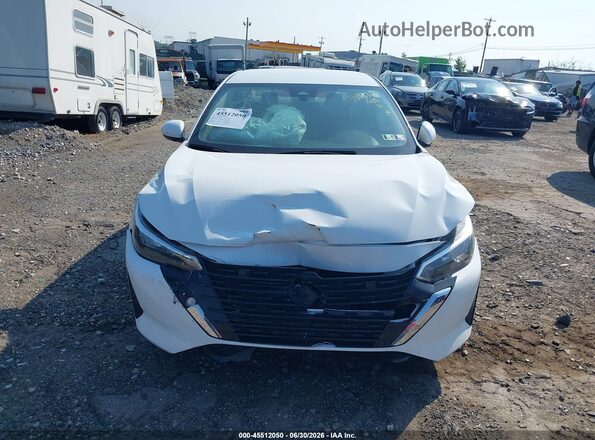 3N1AB8CV8SY375991 2025 NISSAN SENTRA White Widok zestawu wskaźników