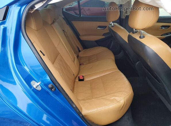 3N1AB8CV9LY260348 2020 NISSAN SENTRA Blue უკანა სავარძლების ხედი