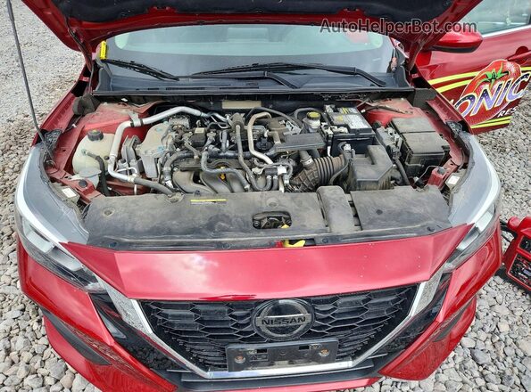 3N1AB8CV9MY212544 2021 NISSAN SENTRA Burgundy Սալոնի հետևի տեսք