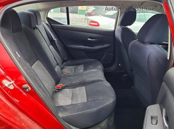 3N1AB8CV9MY212544 2021 NISSAN SENTRA Burgundy Հետևի նստատեղերի տեսք