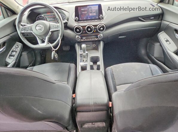 3N1AB8CV9MY212544 2021 NISSAN SENTRA Burgundy Առջևի վահանակի տեսք