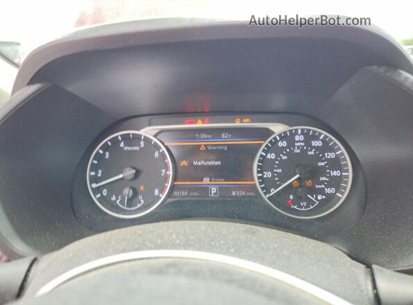 3N1AB8CV9MY212544 2021 NISSAN SENTRA Burgundy Սարքավորումների վահանակի տեսք