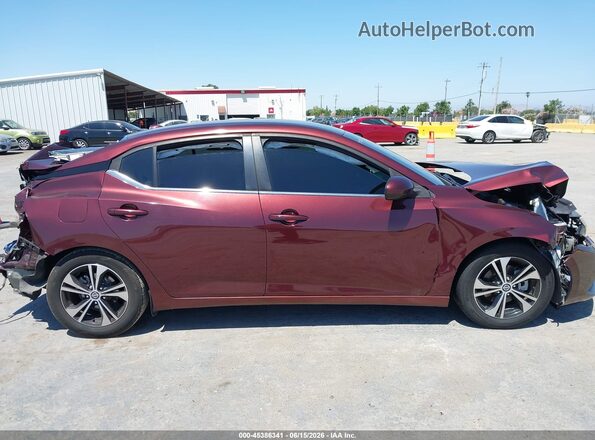 3N1AB8CV9MY248184 2021 NISSAN SENTRA Бордовый 