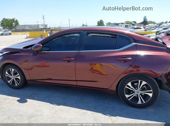 3N1AB8CV9MY248184 2021 NISSAN SENTRA Бордовый 