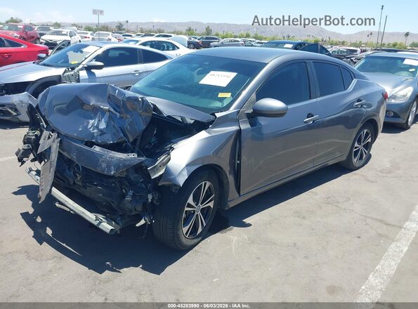 3N1AB8CV9MY255880 2021 NISSAN SENTRA Gray Front view