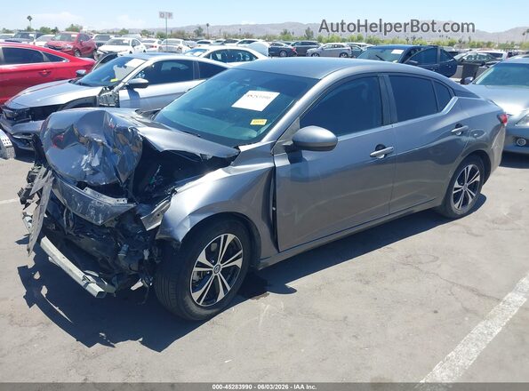 3N1AB8CV9MY255880 2021 NISSAN SENTRA Gray Front left