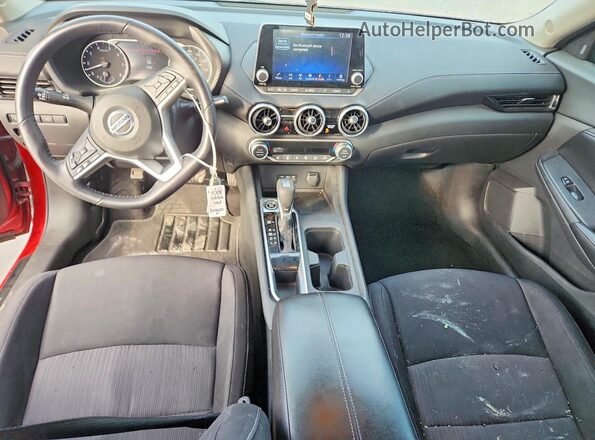 3N1AB8CV9MY266622 2021 NISSAN SENTRA Red Vista del salpicadero
