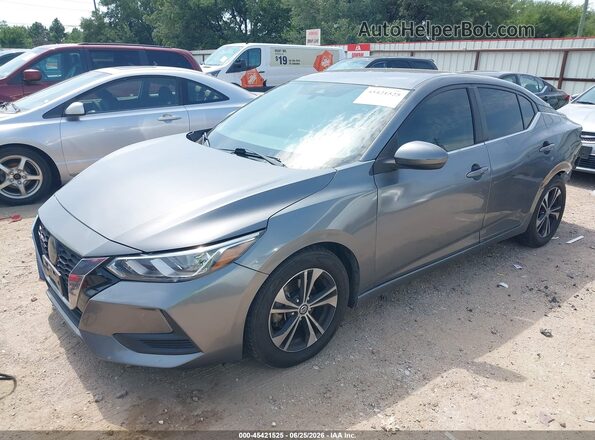 3N1AB8CV9MY297532 2021 NISSAN SENTRA Серый Передняя левая четверть
