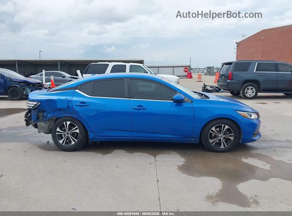 3N1AB8CV9MY298762 2021 NISSAN SENTRA Синий Панорамный вид салона 360°