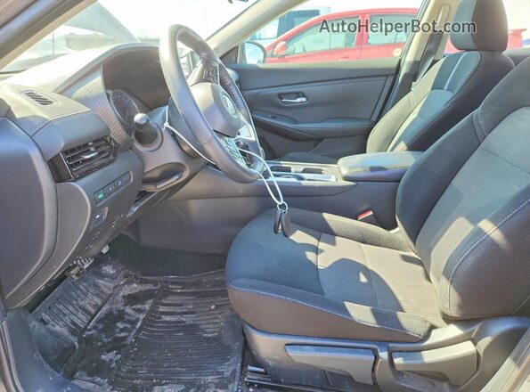 3N1AB8CV9MY320954 2021 NISSAN SENTRA Серый Вид салона спереди