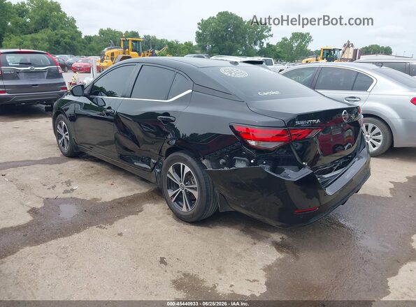 3N1AB8CV9MY327452 2021 NISSAN SENTRA SV W/CONTINUO Black Задня ліва чверть