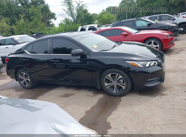 3N1AB8CV9MY327452 2021 NISSAN SENTRA SV W/CONTINUO Black Вид задньої частини салону