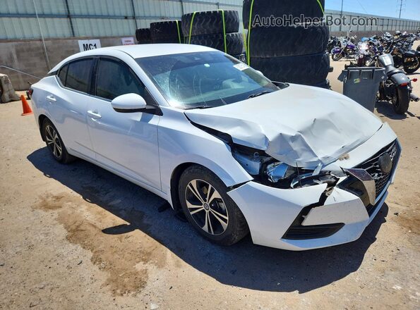 3N1AB8CV9NY236960 2022 NISSAN SENTRA Белый Передняя правая четверть