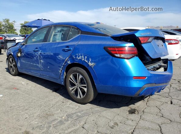 3N1AB8CV9PY245872 2023 NISSAN SENTRA Blue Trasero izquierdo