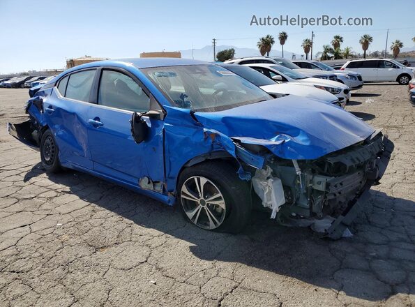 3N1AB8CV9PY245872 2023 NISSAN SENTRA Blue Delantero derecho