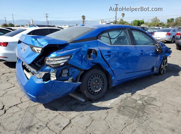3N1AB8CV9PY245872 2023 NISSAN SENTRA Blue Trasero derecho