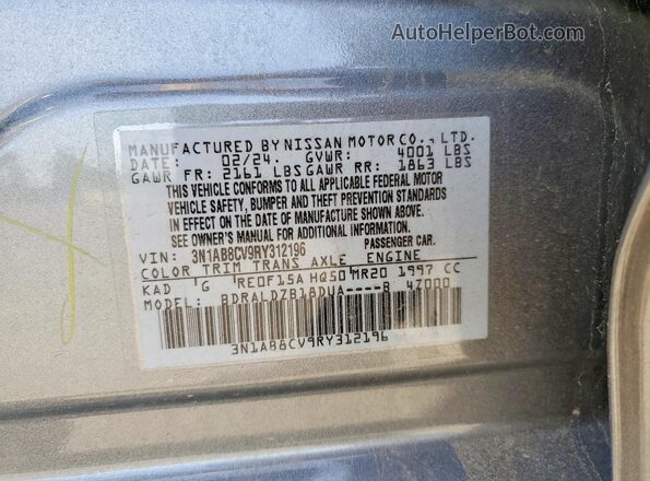 3N1AB8CV9RY312196 2024 NISSAN SENTRA Gray 