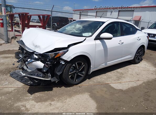 3N1AB8CV9RY385696 2024 NISSAN SENTRA White Vista tres cuartos delantera izquierda