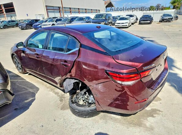3N1AB8CV9SY370055 2025 NISSAN SENTRA Maroon Задня ліва чверть