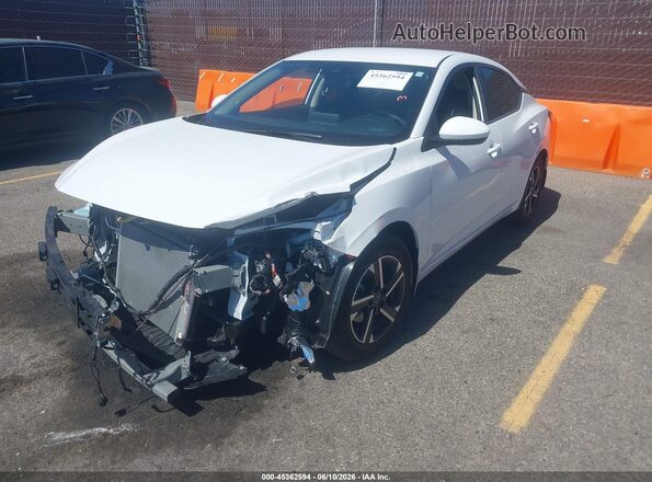 3N1AB8CV9SY373201 2025 NISSAN SENTRA White Vista tres cuartos delantera izquierda