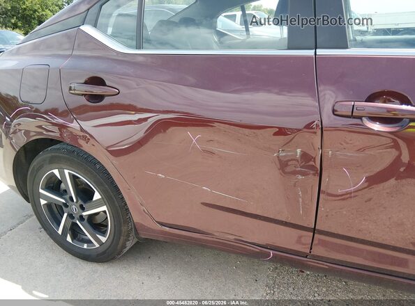 3N1AB8CV9SY390760 2025 NISSAN SENTRA Maroon Front view