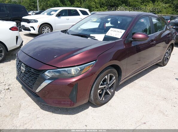 3N1AB8CV9SY390760 2025 NISSAN SENTRA Maroon Front left