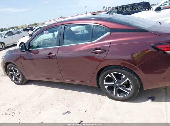 3N1AB8CV9SY390760 2025 NISSAN SENTRA Maroon 360 interior view