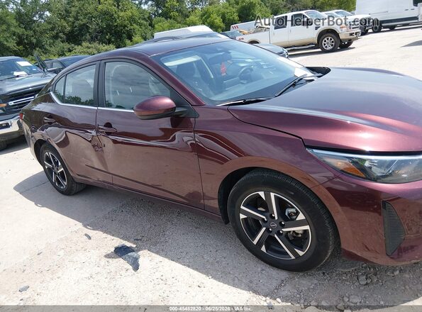 3N1AB8CV9SY390760 2025 NISSAN SENTRA Maroon Rear interior view