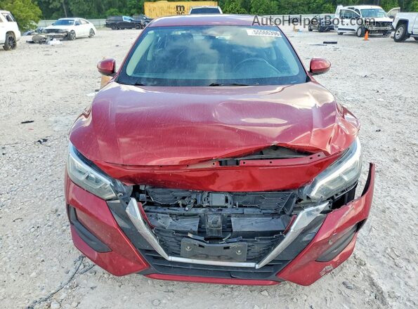 3N1AB8CVXLY273898 2020 NISSAN SENTRA Red Вид спереду