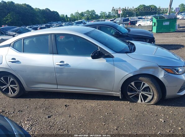 3N1AB8CVXMY202377 2021 NISSAN SENTRA Silver უკანა სალონის ხედი