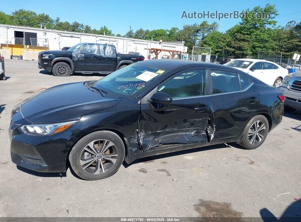 3N1AB8CVXMY204193 2021 NISSAN SENTRA Black Դիմացի տեսք