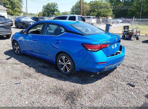 3N1AB8CVXMY204341 2021 NISSAN SENTRA Blue Հետևի ձախ