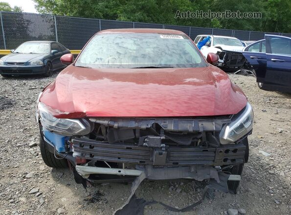 3N1AB8CVXMY292596 2021 NISSAN SENTRA Red Դիմացի տեսք