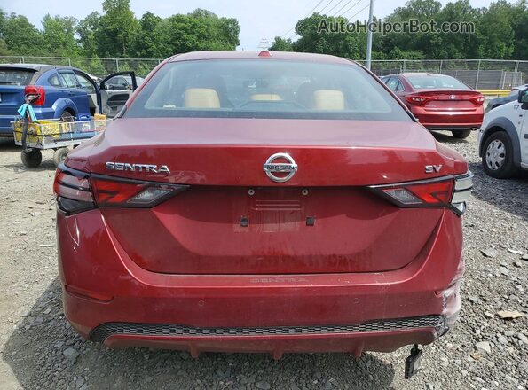 3N1AB8CVXMY292596 2021 NISSAN SENTRA Red Հետևի տեսք
