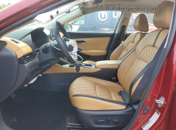 3N1AB8CVXMY292596 2021 NISSAN SENTRA Red Սալոնի դիմացի տեսք