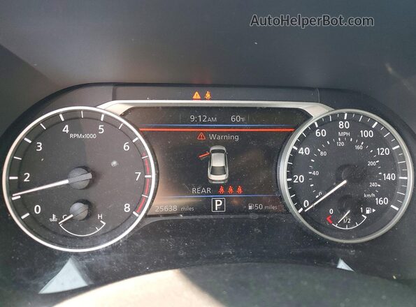 3N1AB8CVXMY296390 2021 NISSAN SENTRA White Widok zestawu wskaźników