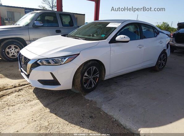 3N1AB8CVXMY316945 2021 NISSAN SENTRA White წინა მარცხენა ხედი სამი მეოთხედიდან