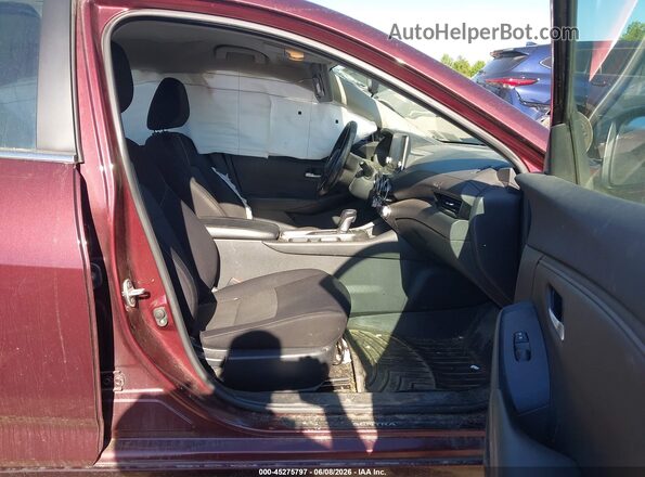 3N1AB8CVXMY319439 2021 NISSAN SENTRA Темно-бордовый Вид салона спереди