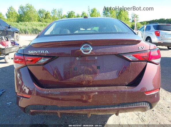 3N1AB8CVXMY319439 2021 NISSAN SENTRA Темно-бордовый 